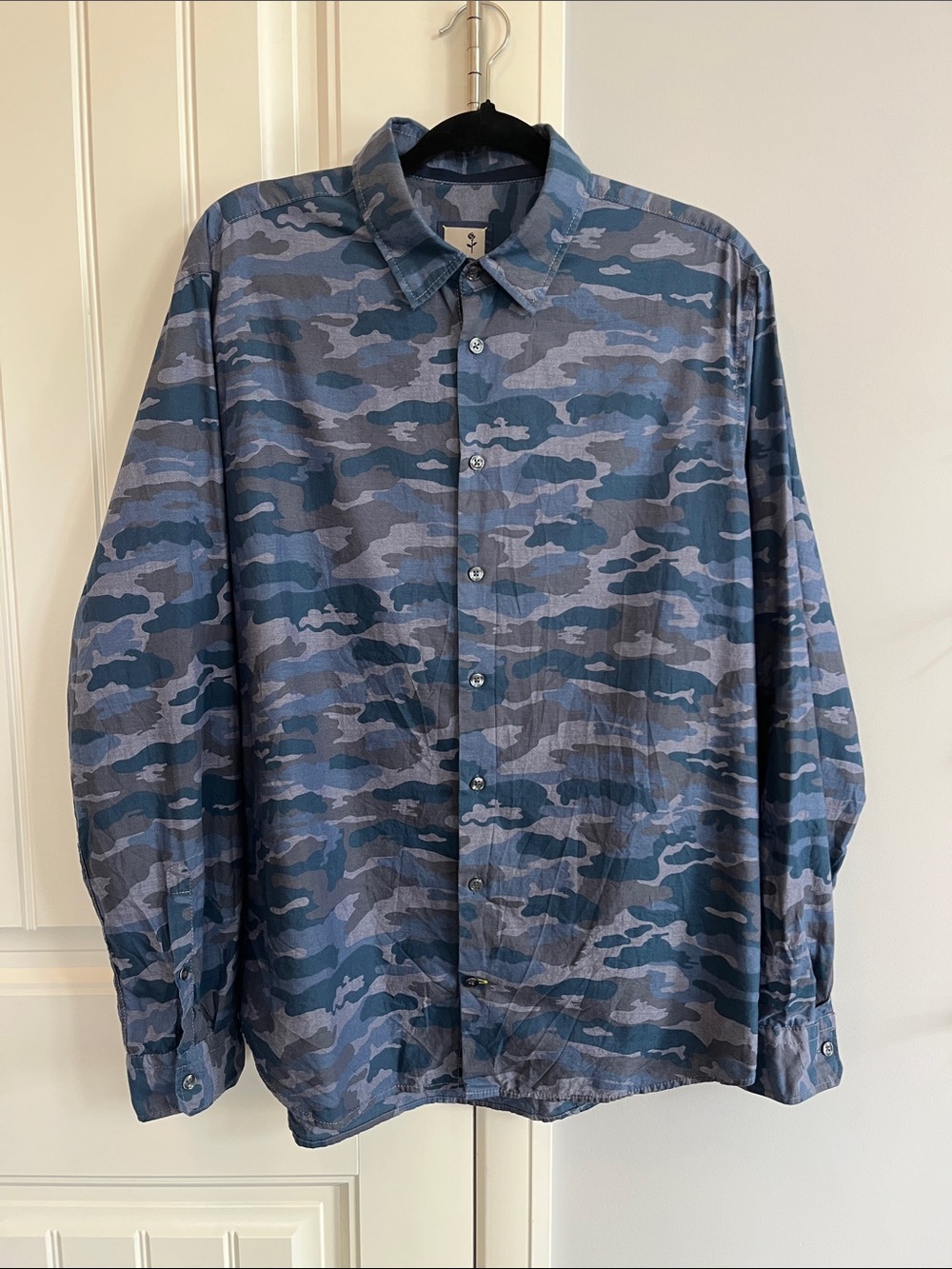 Seidensticker Camouflage Button-Up Shirt 16 1/2